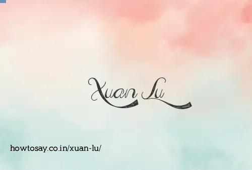 Xuan Lu
