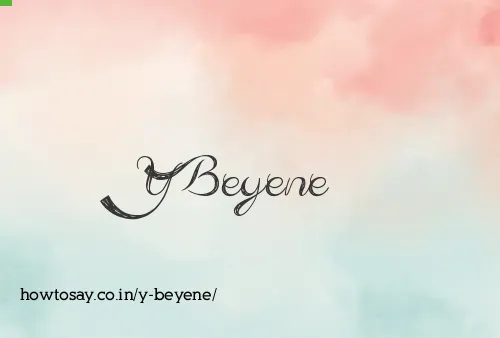 Y Beyene