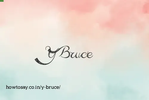 Y Bruce