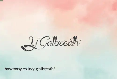 Y Galbreath