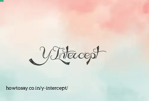 Y Intercept