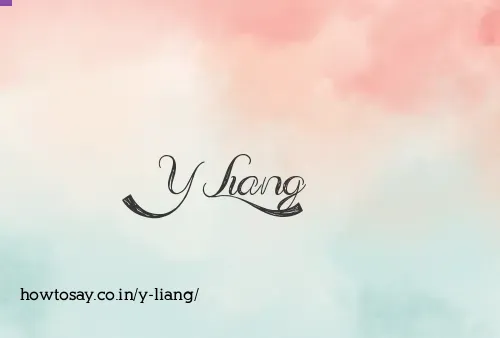 Y Liang