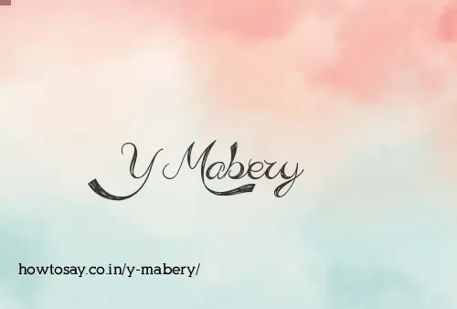 Y Mabery