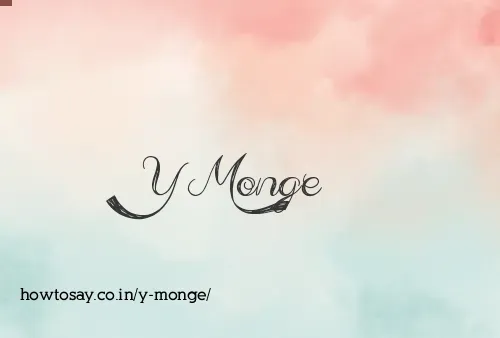 Y Monge