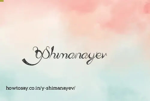 Y Shimanayev