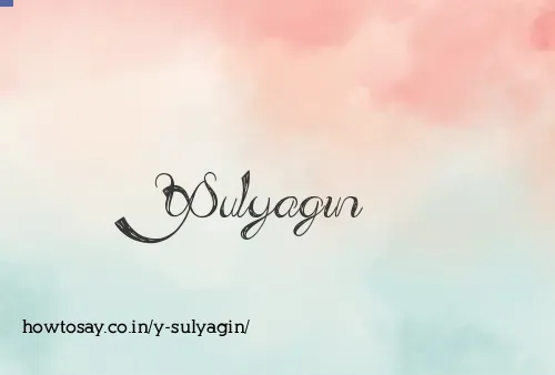 Y Sulyagin