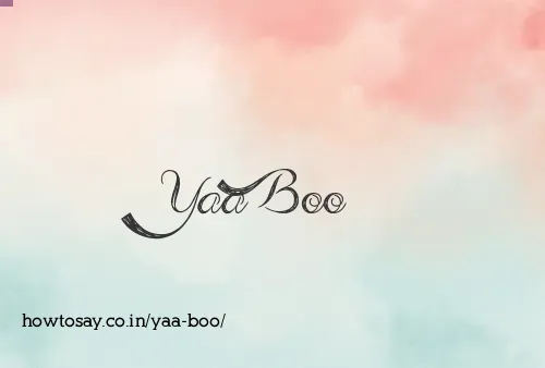 Yaa Boo