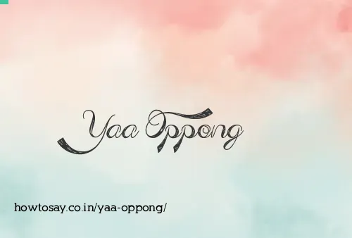 Yaa Oppong