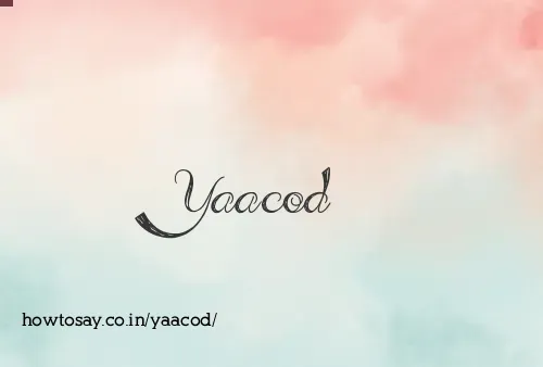 Yaacod