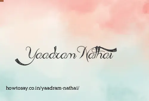 Yaadram Nathai