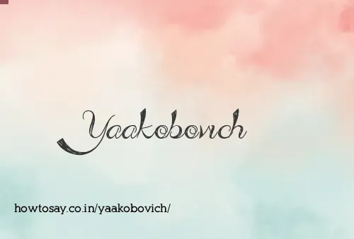 Yaakobovich