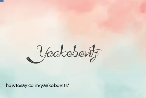 Yaakobovitz