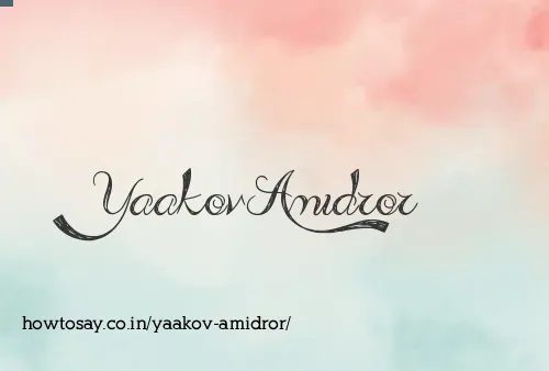 Yaakov Amidror