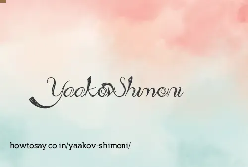 Yaakov Shimoni