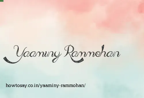 Yaaminy Rammohan