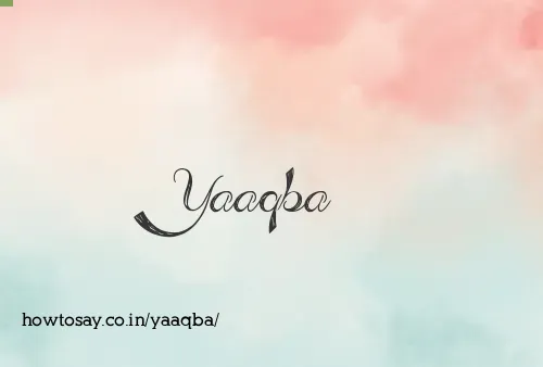 Yaaqba