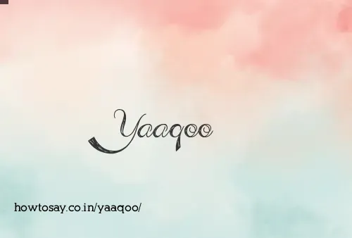 Yaaqoo