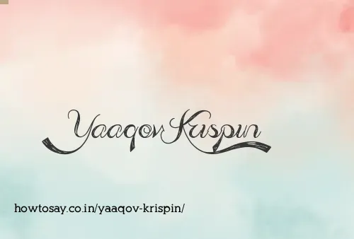 Yaaqov Krispin