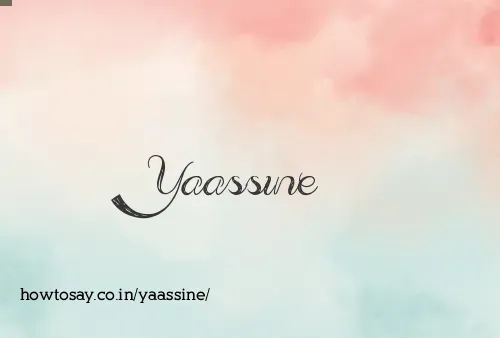 Yaassine