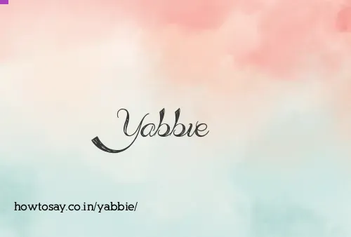 Yabbie