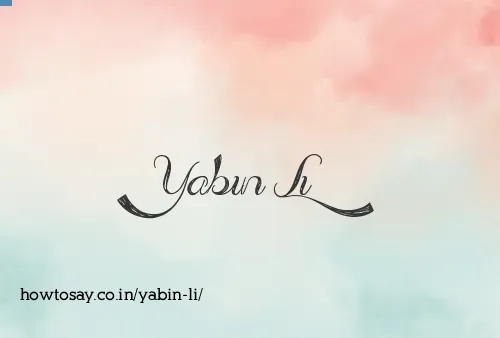 Yabin Li
