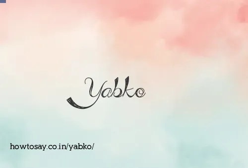 Yabko