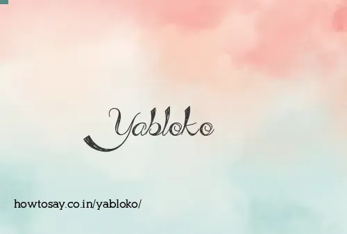 Yabloko