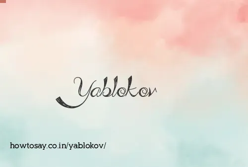 Yablokov