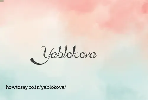 Yablokova