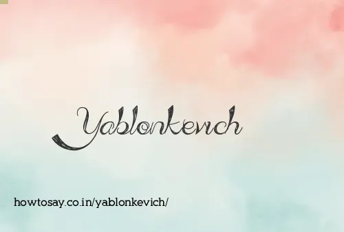Yablonkevich