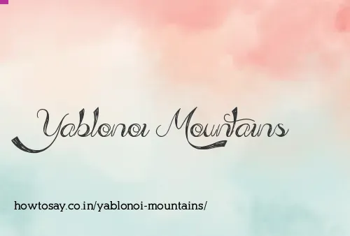 Yablonoi Mountains