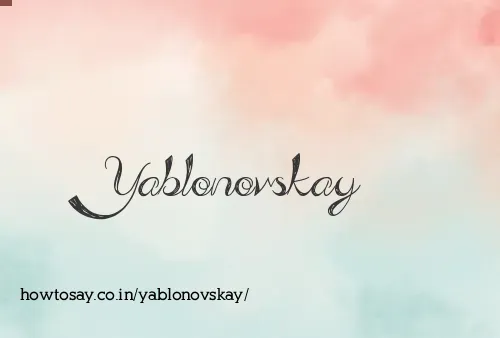 Yablonovskay