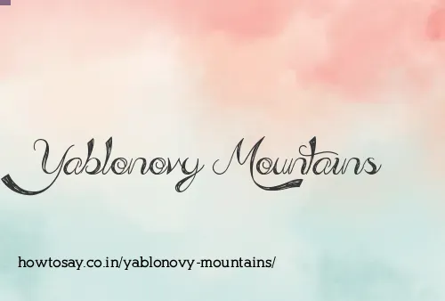 Yablonovy Mountains