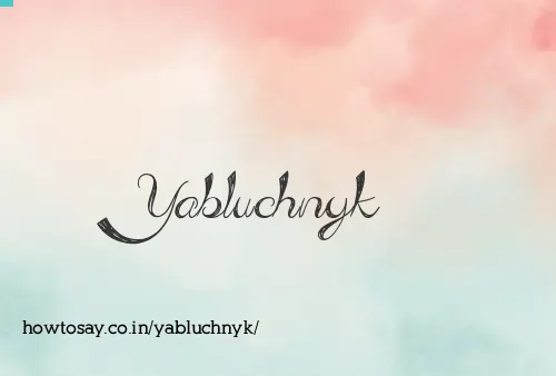 Yabluchnyk