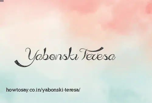 Yabonski Teresa