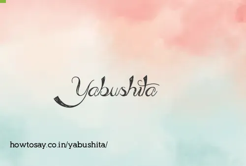 Yabushita