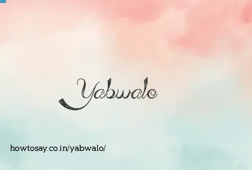 Yabwalo