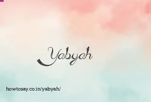Yabyah