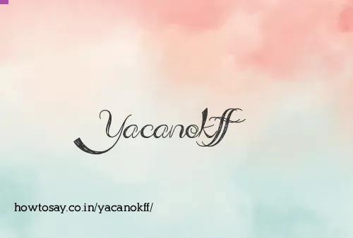 Yacanokff