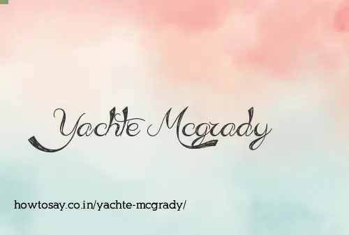 Yachte Mcgrady