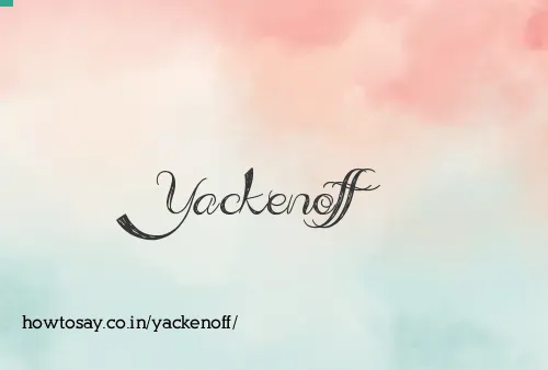 Yackenoff