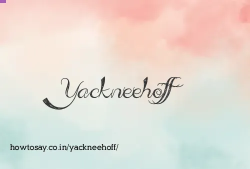 Yackneehoff
