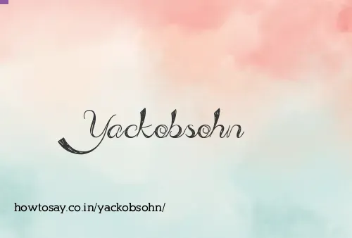 Yackobsohn