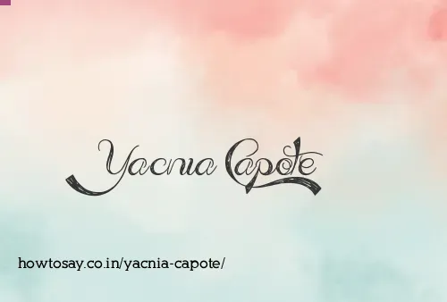 Yacnia Capote