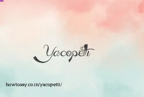 Yacopetti