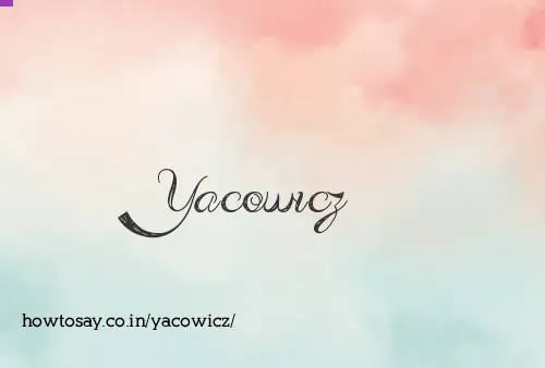 Yacowicz
