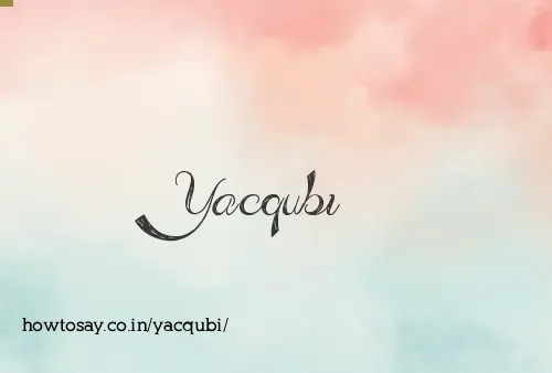 Yacqubi