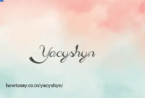 Yacyshyn