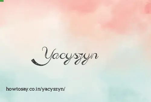 Yacyszyn