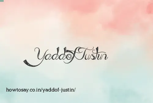 Yaddof Justin